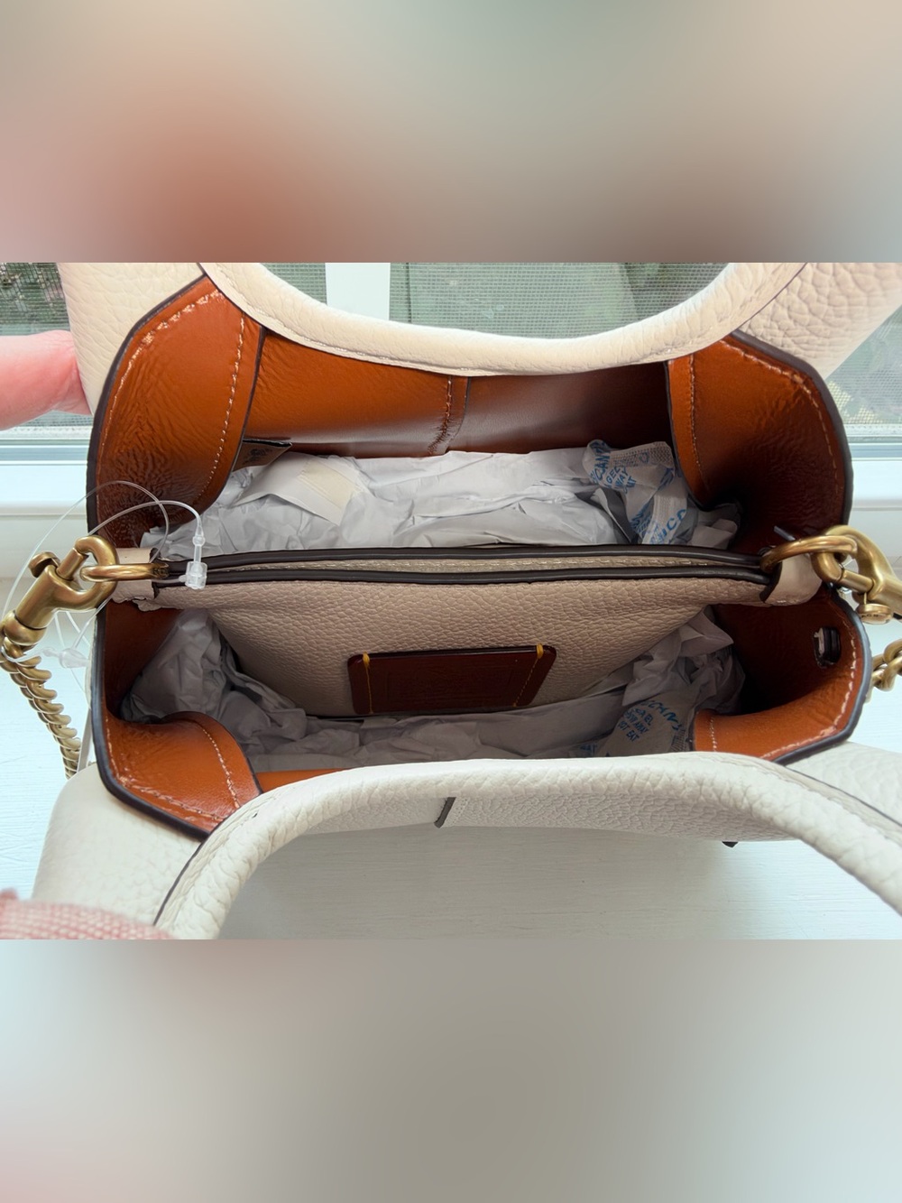 NWT🌷Coach Lana Convertible Clutch Handle Bag 19 in “Chalk” - Picture 8 of 11